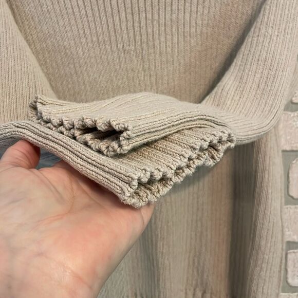 Free People Beach oversized Tan sweater size M - Picture 3 of 6